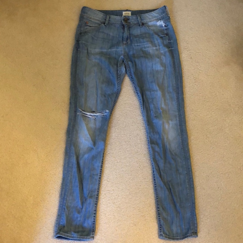 Distressed jeans